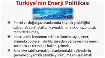 Türkiye'nin Enerji Politikası
